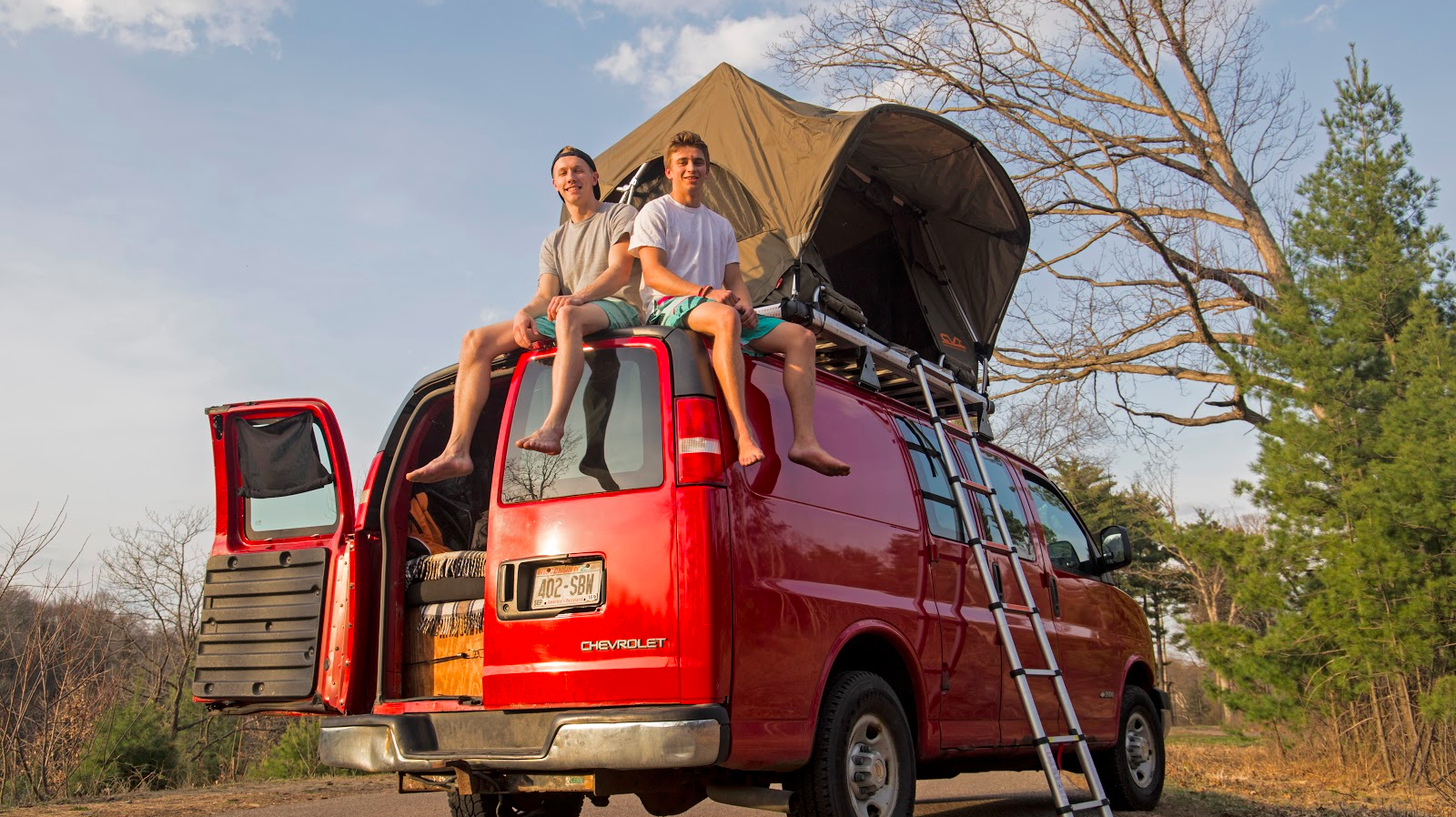 Pictured above (left) Nick Uthe and (right) Sam Axness in Carson Park Eau Claire, WI
