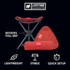 lightweight stable quick setup Compass 360° stool rotates full 360° best selling stool packable
