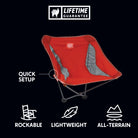 Monarch chair rockable lightweight all-terrain quick setup