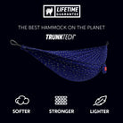 TrunkTech™ Hammock—Lighter, Softer, Stronger. The Best Hammock on the Planet. palm tree water sunrise island print