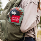 TrunkTech™ stuff sack inside a backpack waterbottle pocket vista print