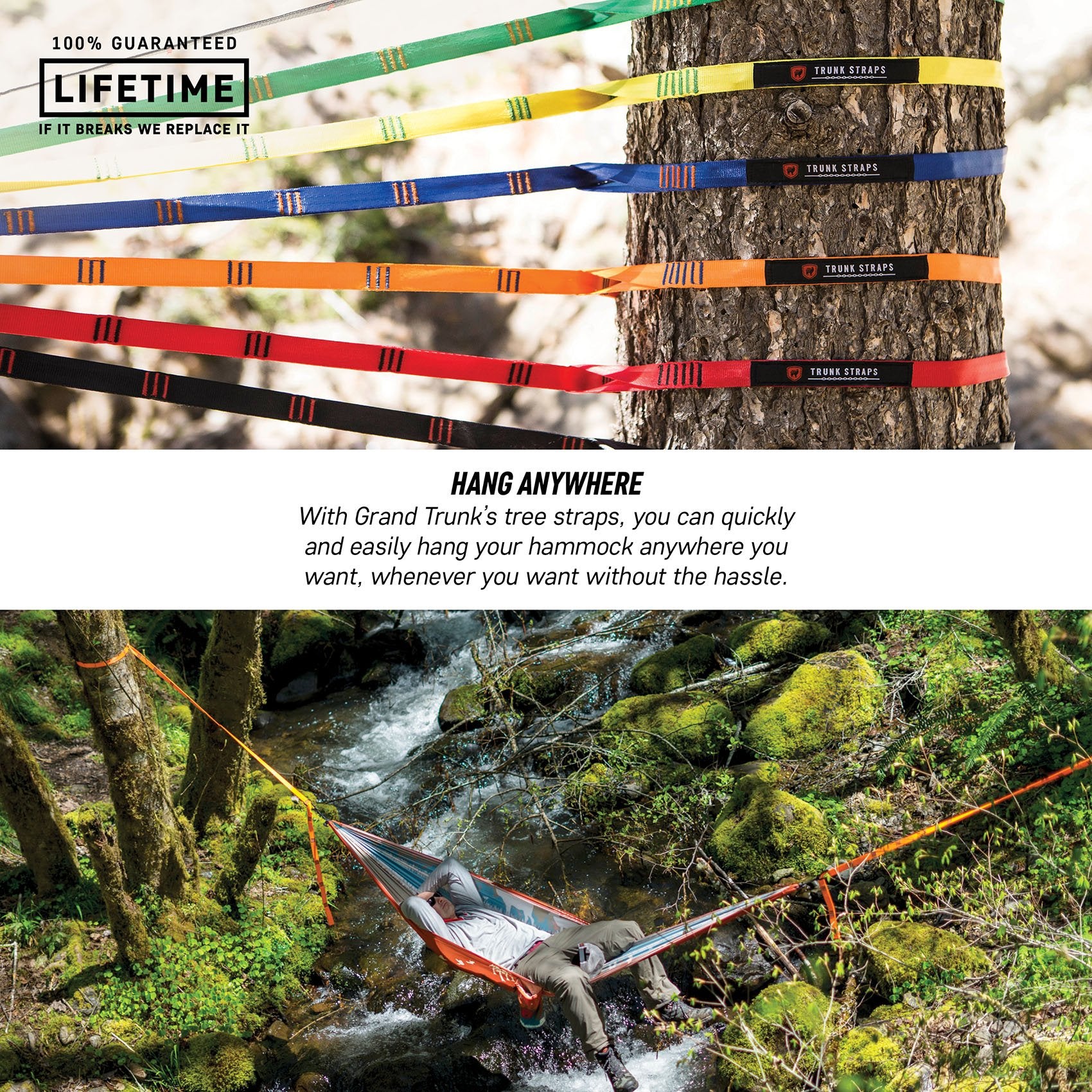 Hammock Trunk Straps - Orange