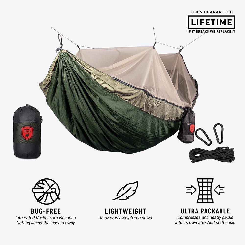 Skeeter Beeter Mosquito Net Hammock - Olive/Khaki