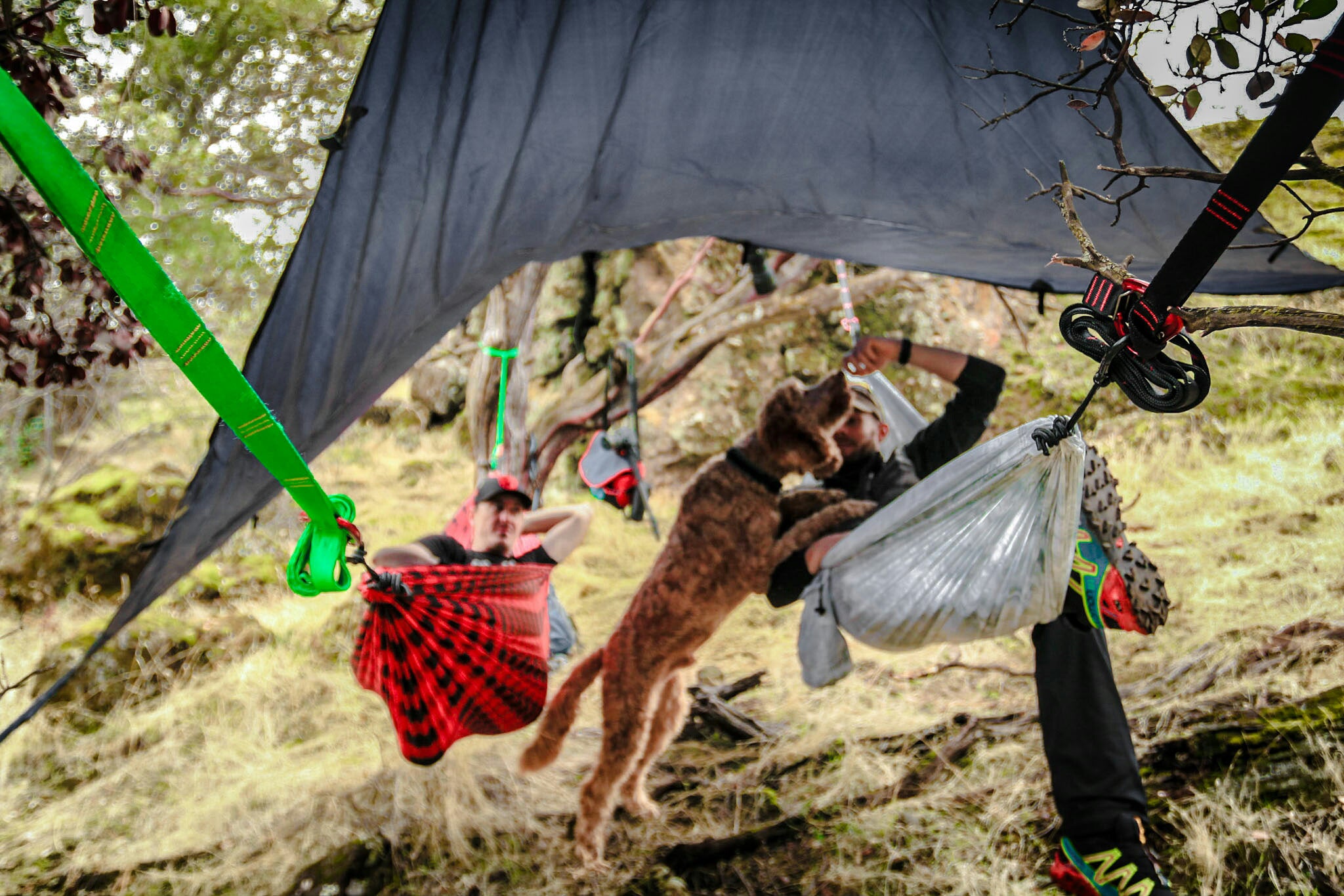 Are you ready for the April Showers? Hammock Camping in the Rain.