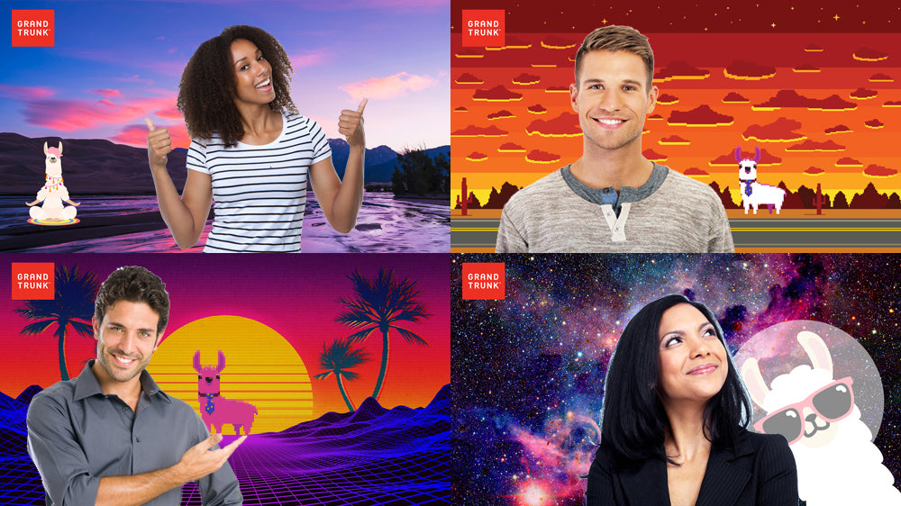 Download these fun backgrounds for your next video conference!