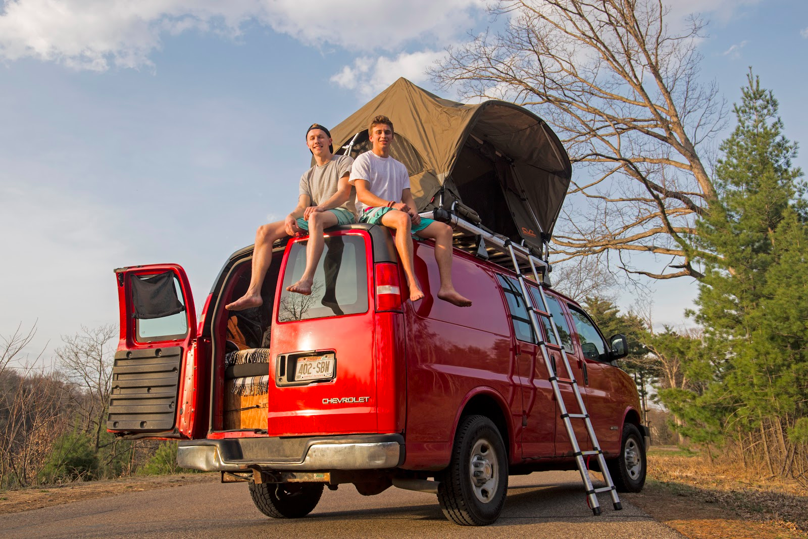 Pictured above (left) Nick Uthe and (right) Sam Axness in Carson Park Eau Claire, WI