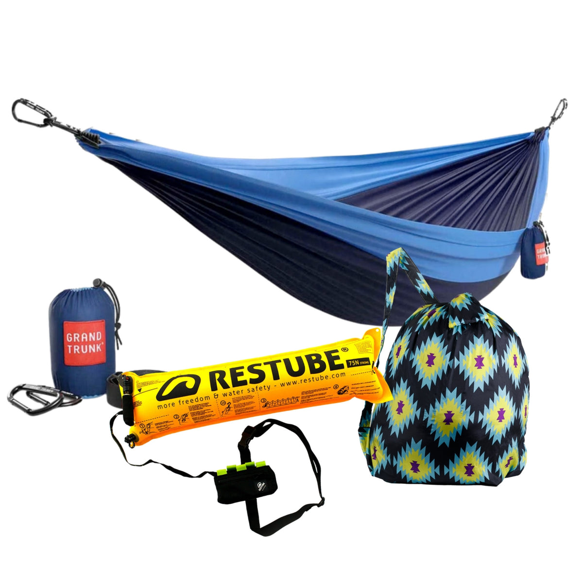 Paddle Camp Bundle - Navy/Light Blue / Black Lime / Jazz