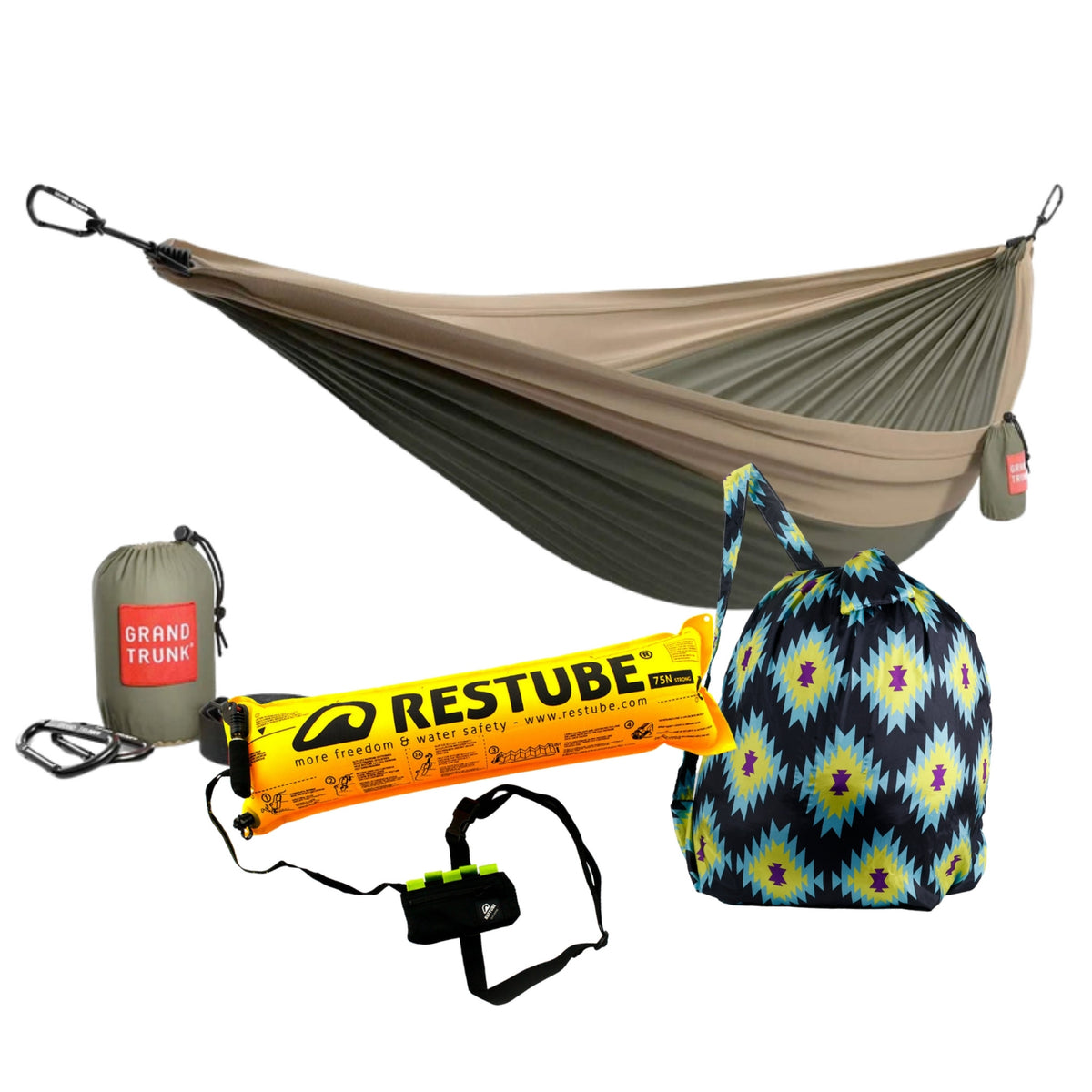 Paddle Camp Bundle - Olive Green/Khaki / Black Lime / Jazz