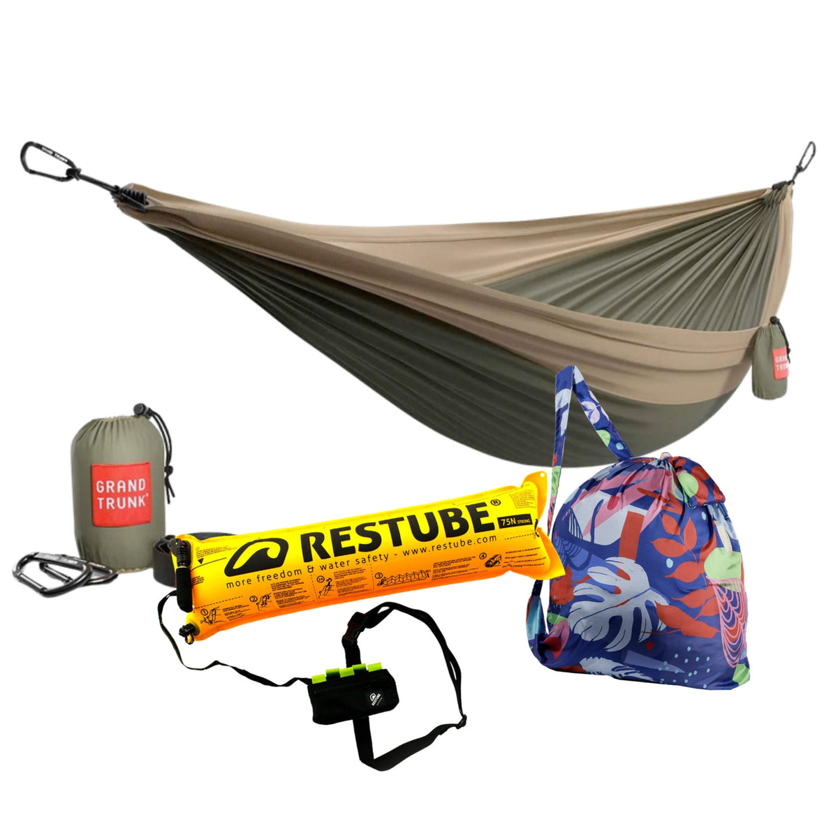 Paddle Camp Bundle - Olive Green/Khaki / Black Lime / Dark Tropic