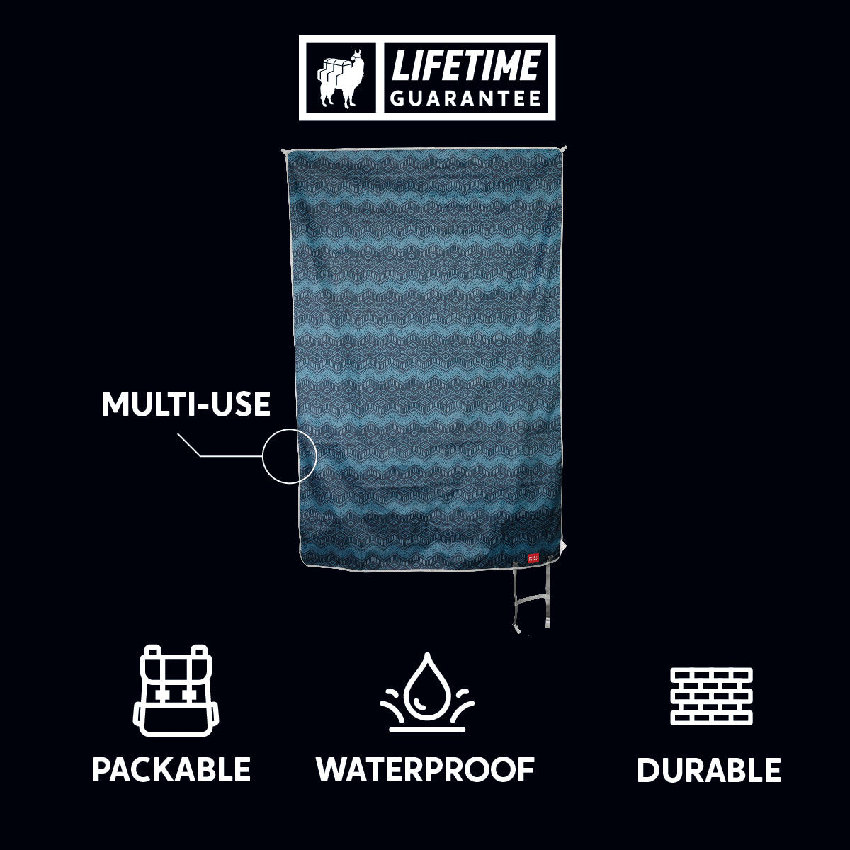 multi-use packable waterproof durable meadow ground mat blanket