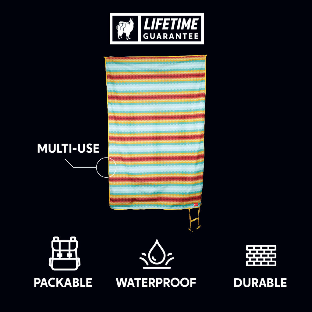 multi-use packable waterproof durable meadow ground mat blanket