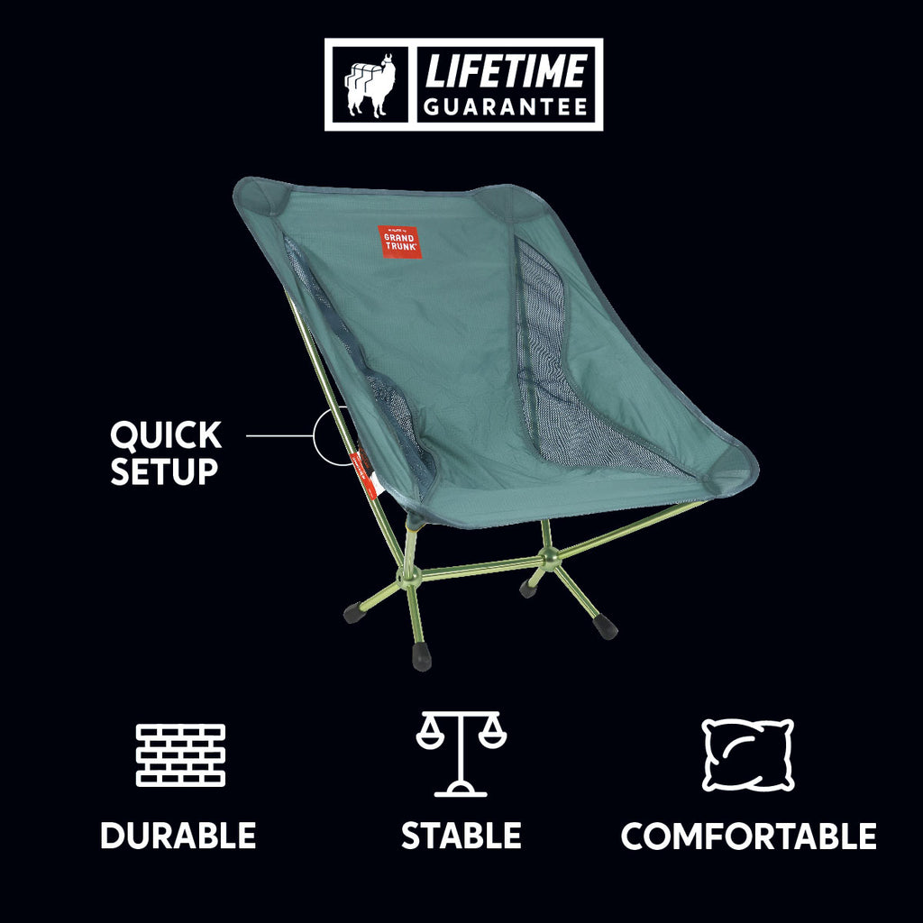 Mantis chair durable lightweight stable comfortable packable all-terrain quick setup