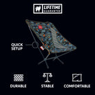 Mantis chair durable lightweight stable comfortable packable all-terrain quick setup