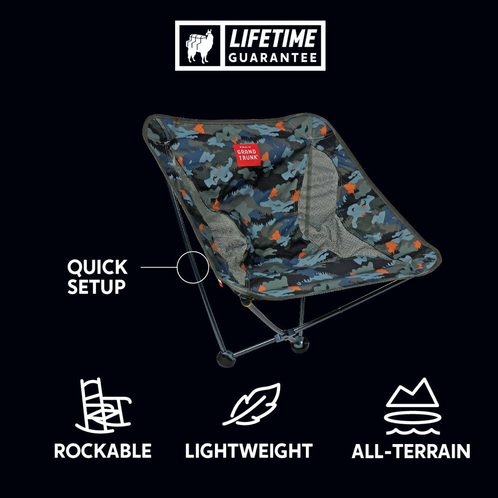Monarch chair rockable lightweight all-terrain quick setup