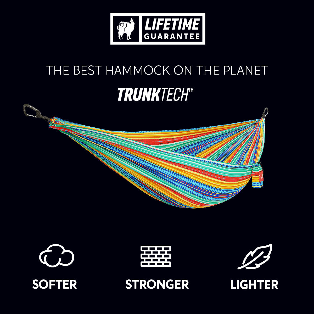 TrunkTech™ Hammock—Lighter, Softer, Stronger. The Best Hammock on the Planet. Cabo Print