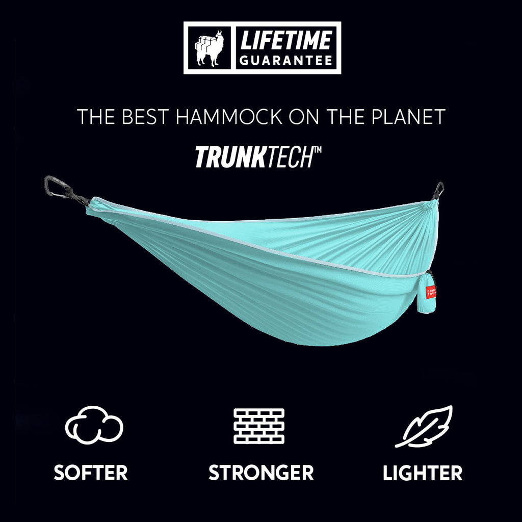TrunkTech™ Hammock—Lighter, Softer, Stronger. The Best Hammock on the Planet. Blue