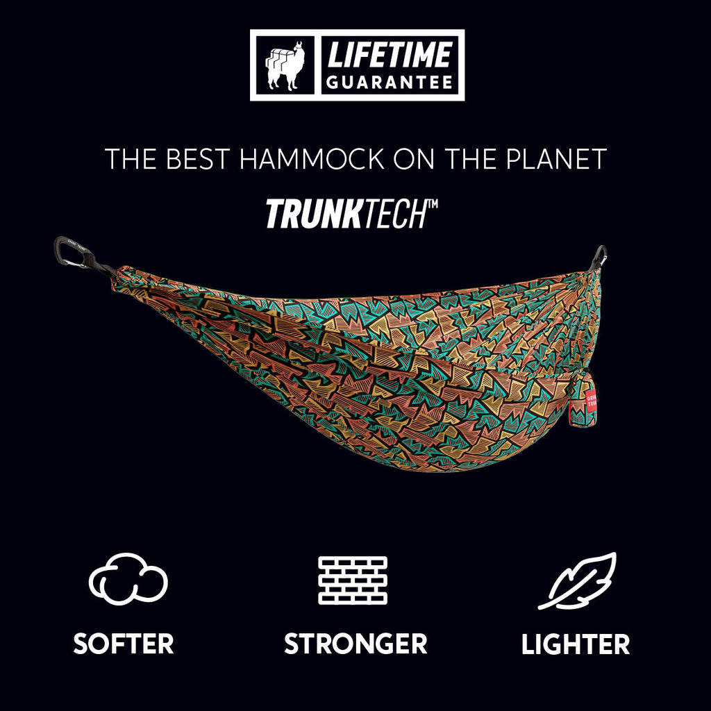 TrunkTech™ Hammock—Lighter, Softer, Stronger. The Best Hammock on the Planet. geometric stripe zig zag print