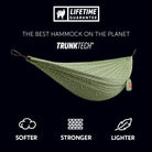 TrunkTech™ Hammock—Lighter, Softer, Stronger. The Best Hammock on the Planet. diamond zig zag print green gray grey