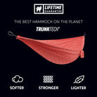 TrunkTech™ Hammock—Lighter, Softer, Stronger. The Best Hammock on the Planet. dusty red diamond print