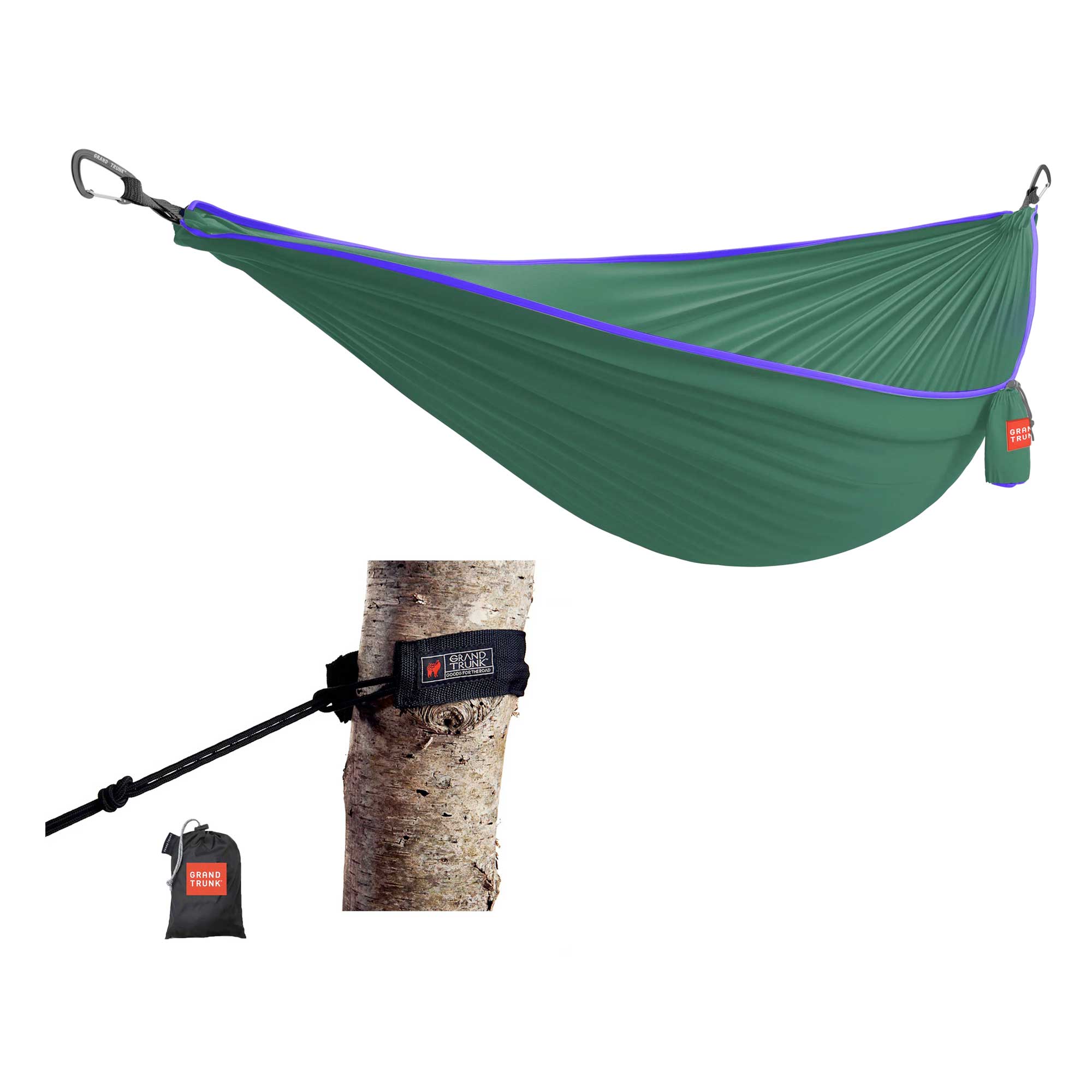GRAND TRUNK 300×150 パープル シングル　ハンモック Kid's TrunkTech Hammock Starter Set | Single TrunkTech Hammock