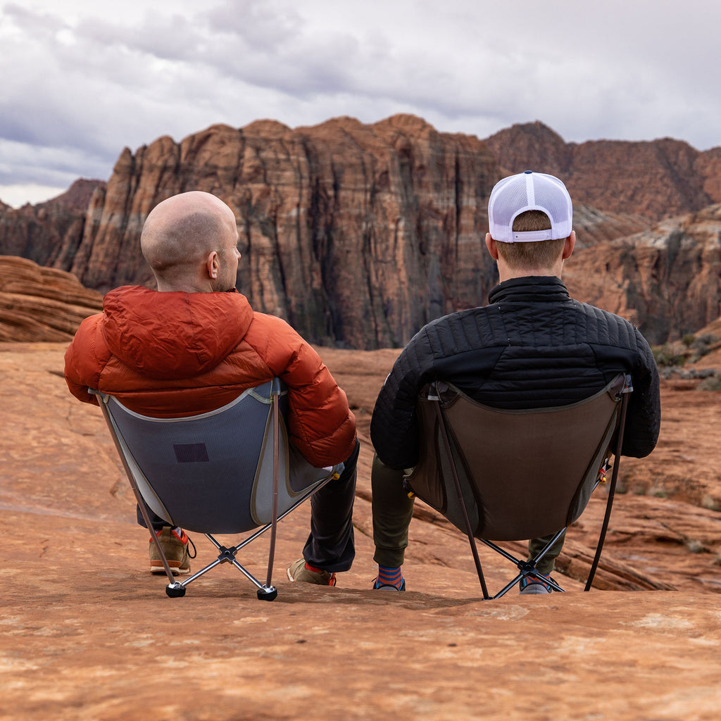 Enjoying the view in the Grand Trunk Monarch Chair