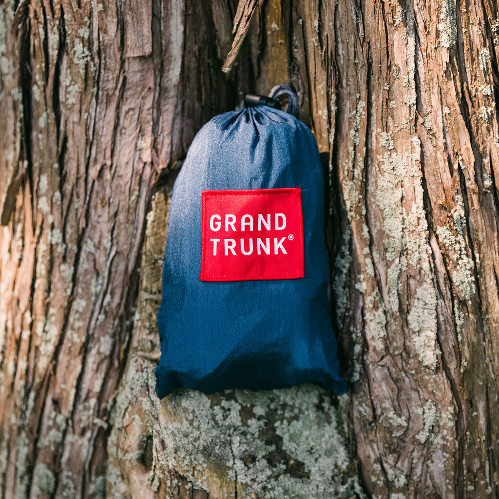 tree slings in stuff sack packed up grand trunk logo patch tree trunk