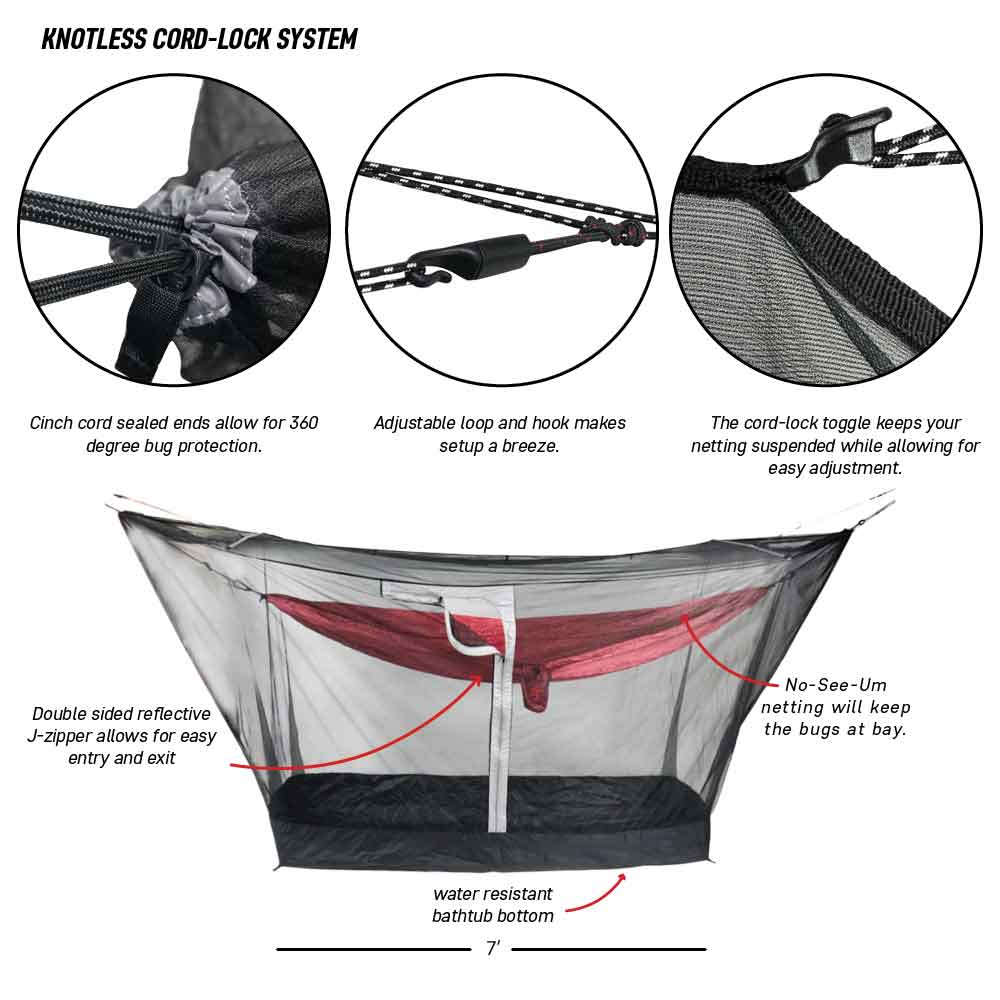 Trueshade plus hanging hammock with mosquito net deals