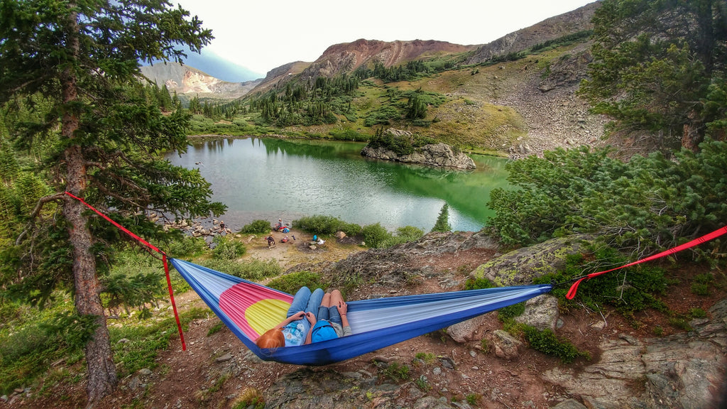 Single Parachute Nylon Hammock - Texas