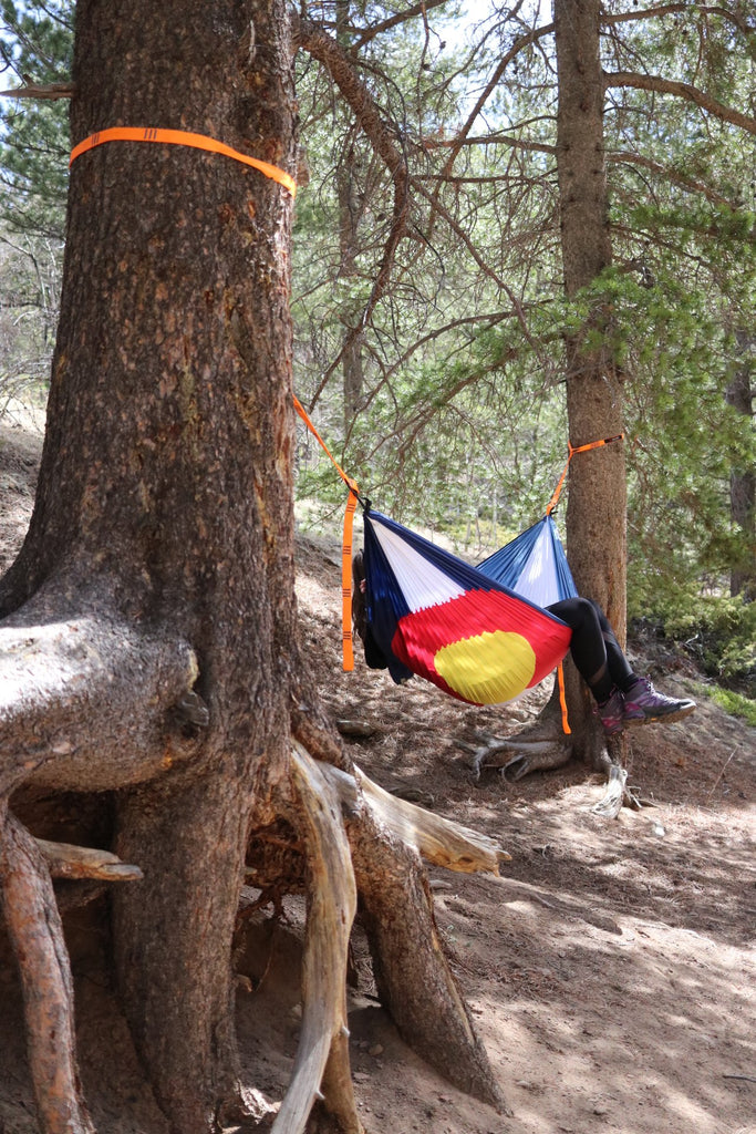 Single Parachute Nylon Hammock - Wyoming